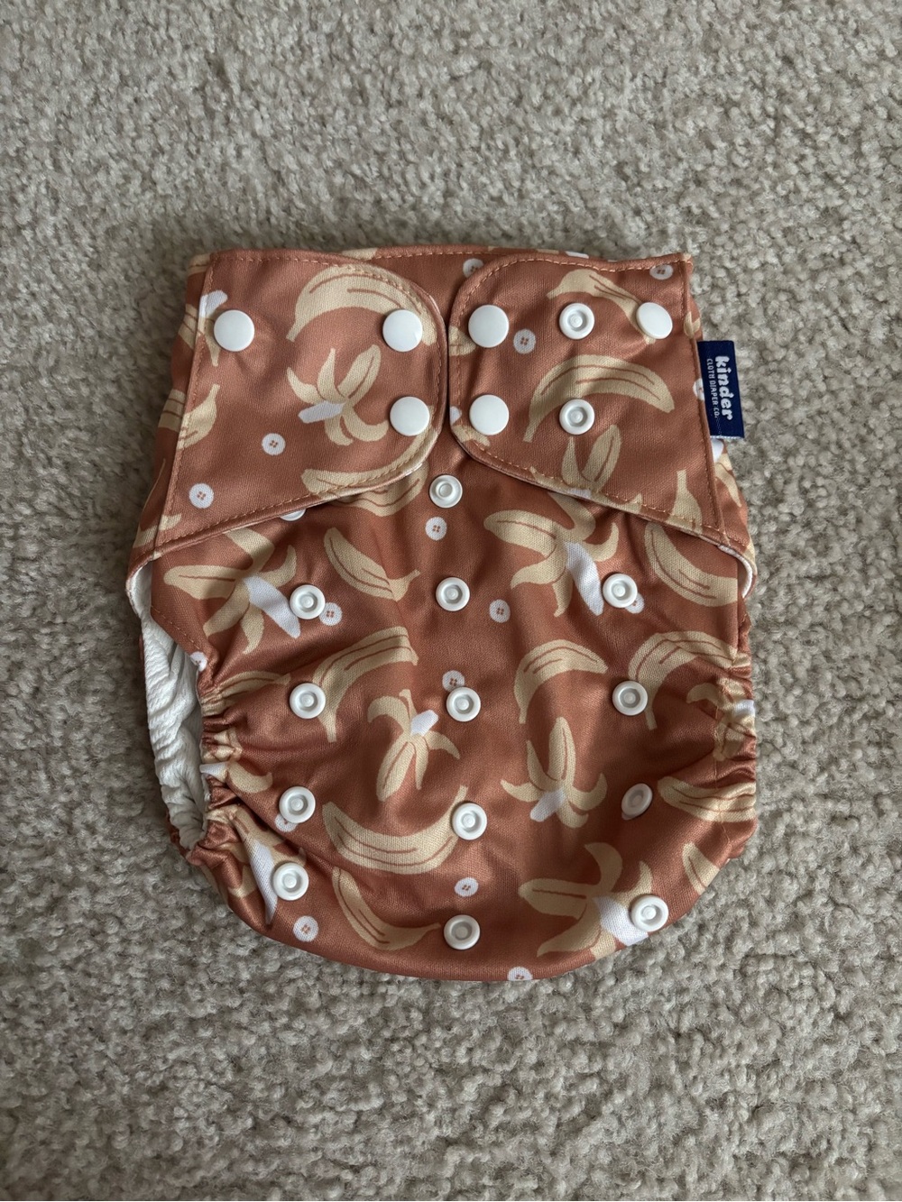 NWOT Kinder Cloth Diaper - Banana Print